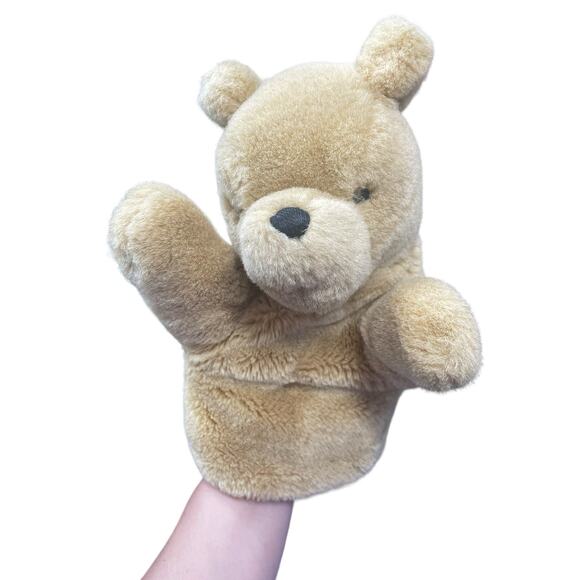 Gund Disney Classic Winnie the Pooh Hand Puppet Beige Bear Soft Plush Toy‎ 9" - Picture 1 of 12